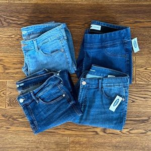 Lot of 4 Old Navy jeans